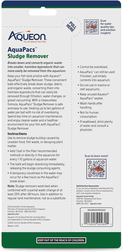 Aqueon AquaPacs Sludge Remover 12 Pack, 10 Gallon - Image 9