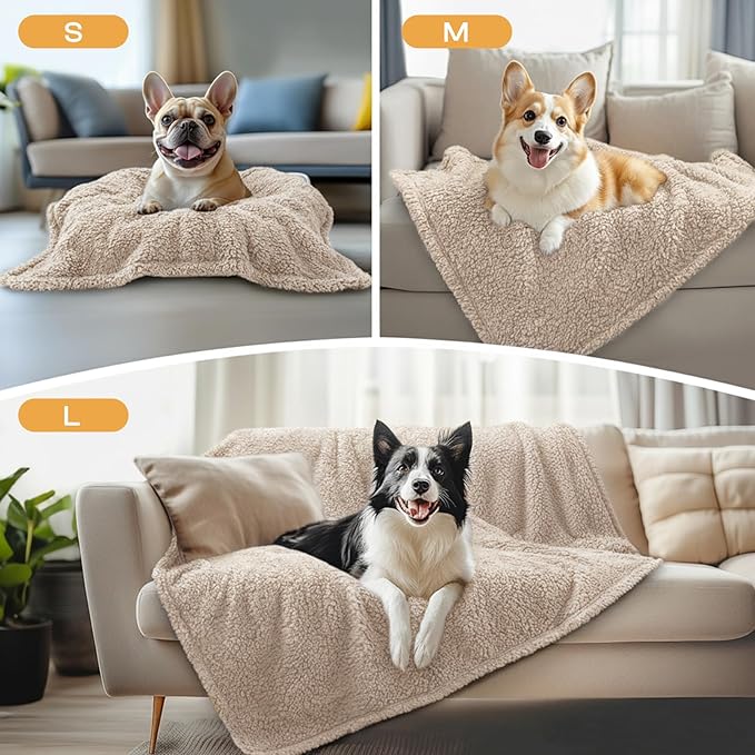 1 Pack 3 Calming Blankets Fluffy Premium Fleece Pet Blanket Soft Sherpa Throw - Image 3