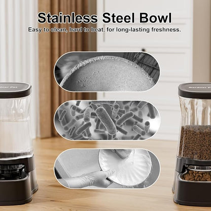 Automatic Pets Gravity Feeder and Water Dispenser Set - Image 4