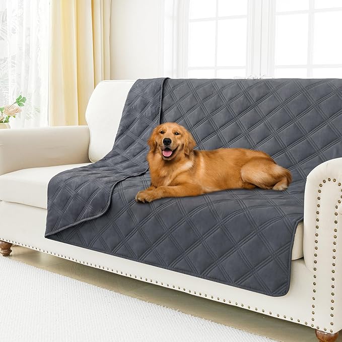 Smiry Waterproof Dog Bed Cover Blanket 52x82, Soft Reversible Pet Blanket by Smiry