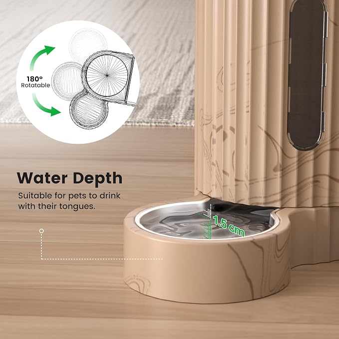 Gardner Pet Gravity Automatic 2-in-1 Pet Feeder, 0.8 Gallons*2 Cat Feeder and - Image 5