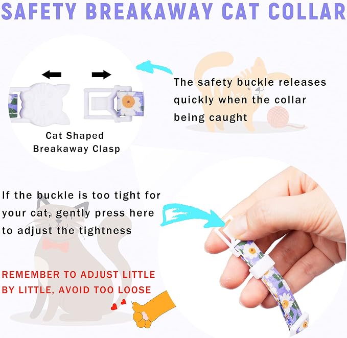Airtag Cat Collar, JXFUKAL Kitten Collar Breakaway - Image 5