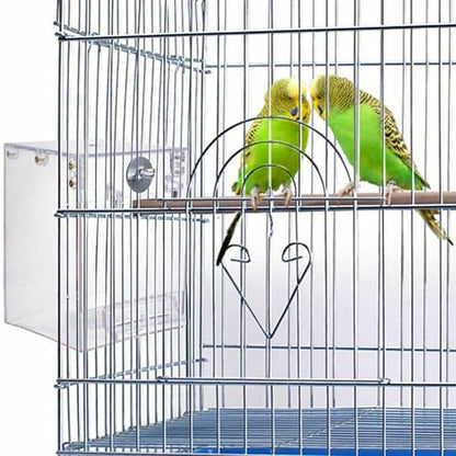 Hanging Bird Bath Cube Bird Bathtub Bath Shower Box Bowl Cage Accessory - Image 2