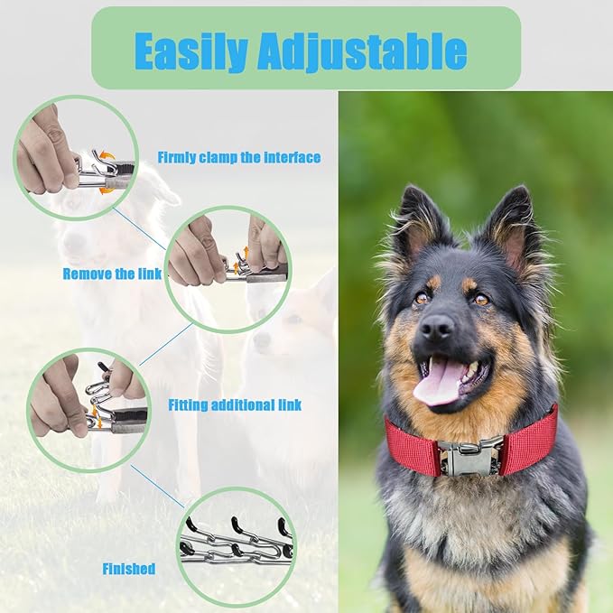 Prong Training Collar for Dogs, Rotating Ring Welding, Adjustable Dog Training - Image 6