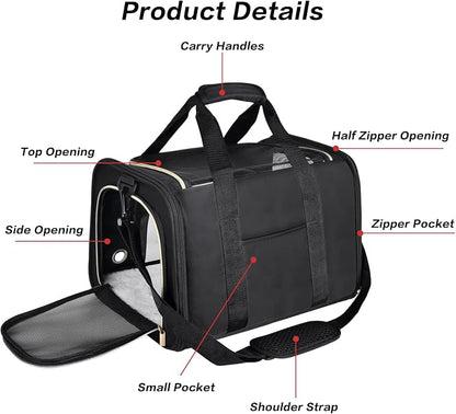Petmolico Cat Carrier Soft-Sided Pet Bag - Image 4