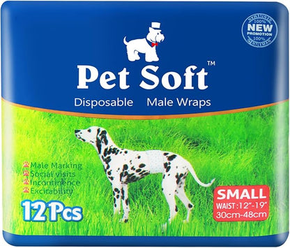 Pet Soft Disposable Male Dog Wraps by PetSoft