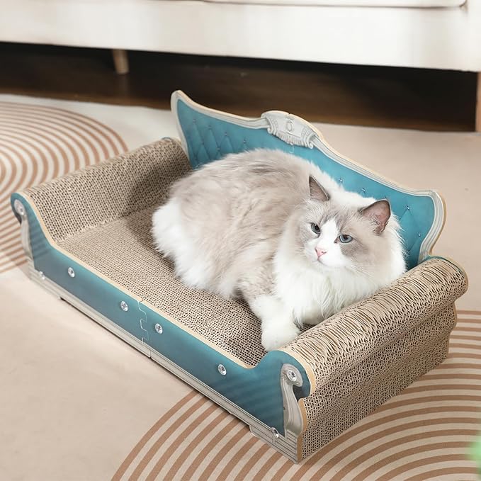Cat Sofa Shape Scratch Pad for Large Medium Small Indoor Cats, Larger-Sized - Image 5