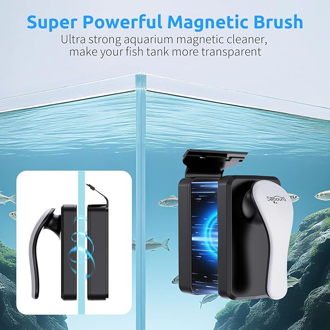SEAOURA Magnetic Aquarium Glass Cleaner，Algae Scraper - Image 2