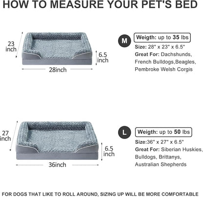 WNPETHOME Dog Beds for Large Sized Dogs, Washable Orthopedic Dog Couch Sofa Bed - Image 6