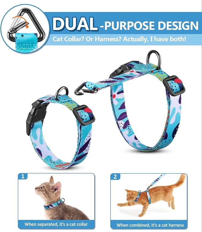 Halypet Cat Harness and Leash Set, Escape Proof Cat Harness, Safe Kitten Harness - Image 2