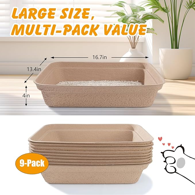 Disposable Cat Litter Box, Large Litter Boxs - Image 3