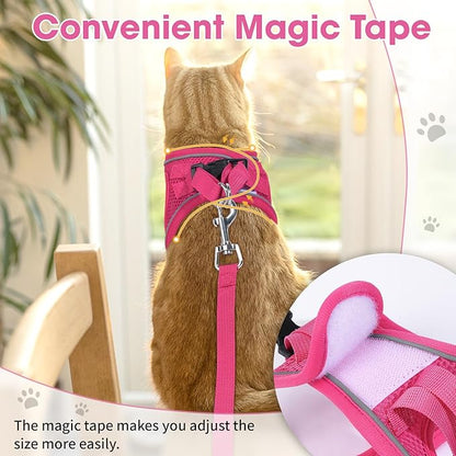 Cat Vest Harness and Leash Set for Walking Escape Proof, Adjustable Kitten - Image 5