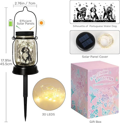 Portuguese Water Dog Gifts for Women/Men Portuguese Water Dog Solar Lanterns - Image 2
