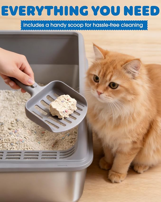 Stainless Steel Cat Litter Box, Metal Litter Box - Image 8