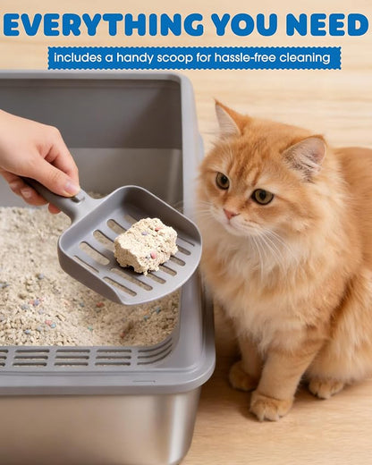 Stainless Steel Cat Litter Box, Metal Litter Box - Image 8