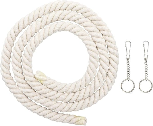 78.7 Inches Cotton Climbing Rope Toy, Lengthen and Bold Bird Ladder Bridge - Image 2