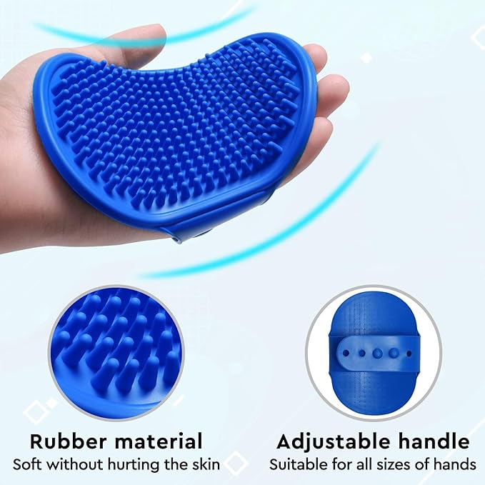 GJEASE Cat Grooming Glove Brush, Self-Cleaning Slicker Pet Brush - Image 6
