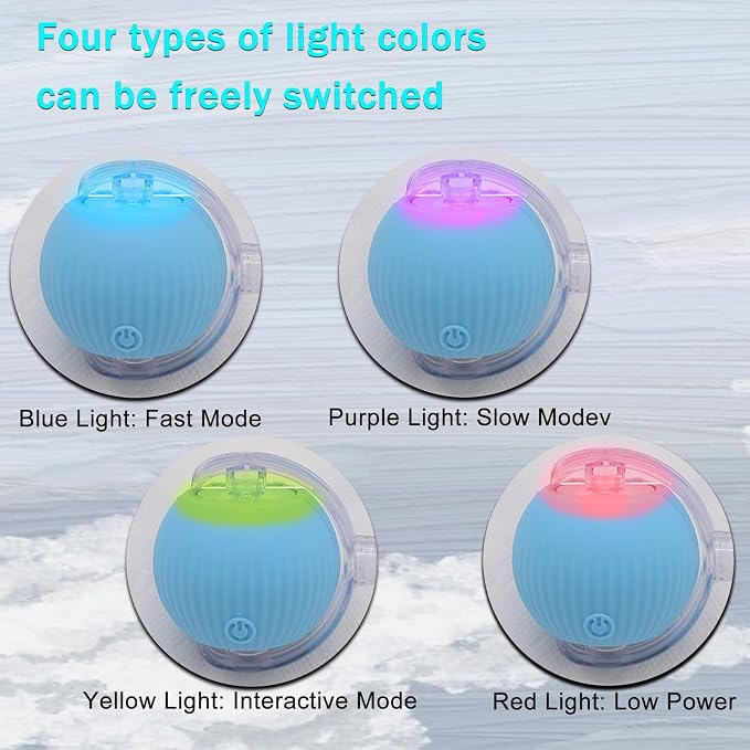 Interactive Cat Dog Toy Ball: Indoor Small Automatic Moving Smart Rolling Fun - Image 4