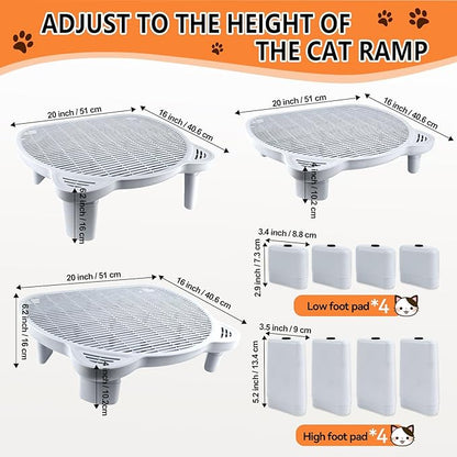 Adjustable Cat Ramp Litter Box Step Double Layer - Image 3