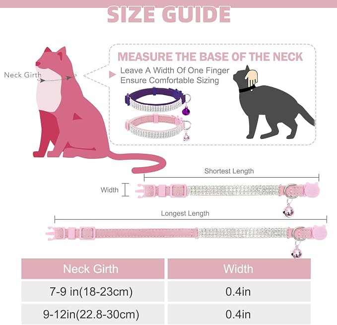 EXPAWLORER Soft Velvet Safe Cat Collars - Image 2
