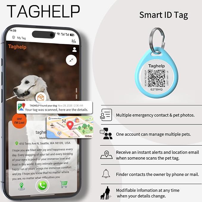 2 Pack-Custom pet Tags, Pet Id Tags - Image 9