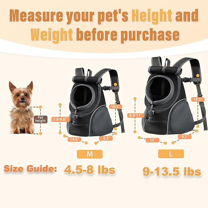 YUDODO Dog Front Carrier Backpack - Image 2