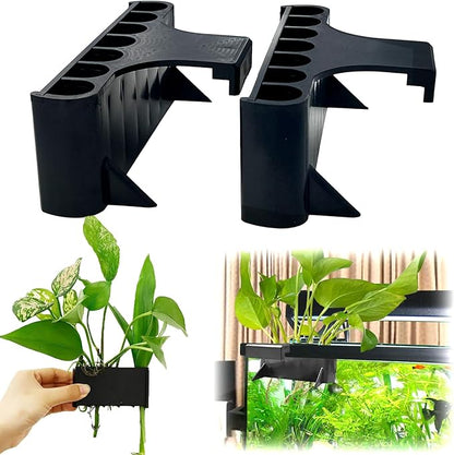 2PC 7 Holes Upgraded Aquarium Plant Holder, Aquatic Plants Cup by Aidmi