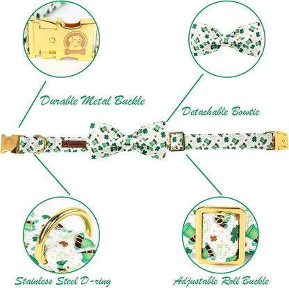 MR. CHUBBYFACE St.Patrick's Clover Dog Collar - Image 2