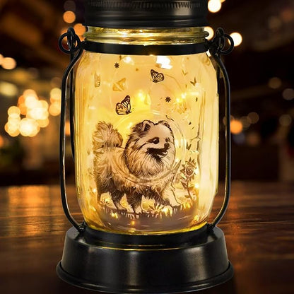 kyoryuger Pomeranian Gifts for Women/Men Pomeranian Solar Lanterns Dog Mom by kyoryuger