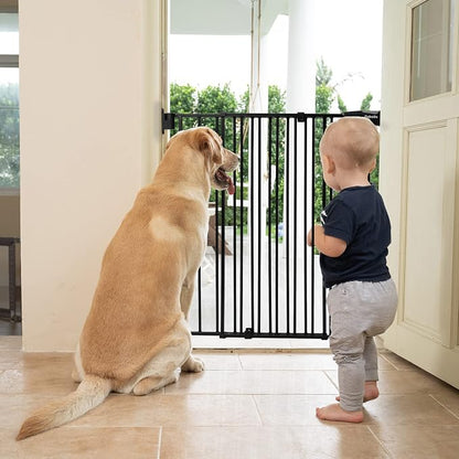 Babelio Baby Gate for Stairs & Doorways, 26-43" W 34" H Extra Tall| No Bottom - Image 6