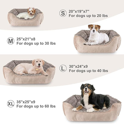 JOEJOY Rectangle Dog Bed for Large Medium Small Dogs Machine Washable Sleeping - Image 5