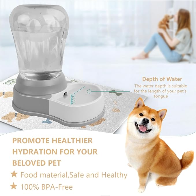 1.6 Gallon Automatic Dog Water Dispenser, Premium Large Capacity Gravity Pet - Image 6