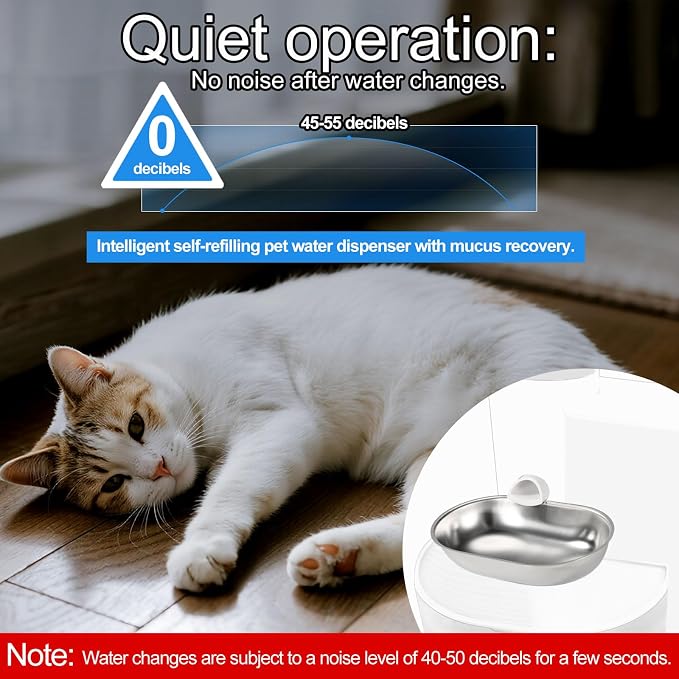 Smart Pet Water Fountain, Stainless Steel Automatic Pet Water Dispenser - Image 6