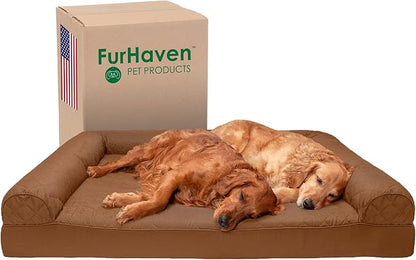 Furhaven Orthopedic Dog Bed for Large Dogs w/ Removable Bolsters & Washable by FurHaven