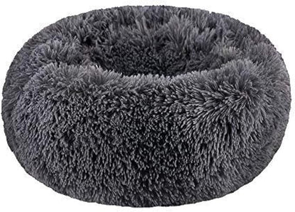 BODISEINT Modern Soft Plush Round Pet Bed by BODISEINT
