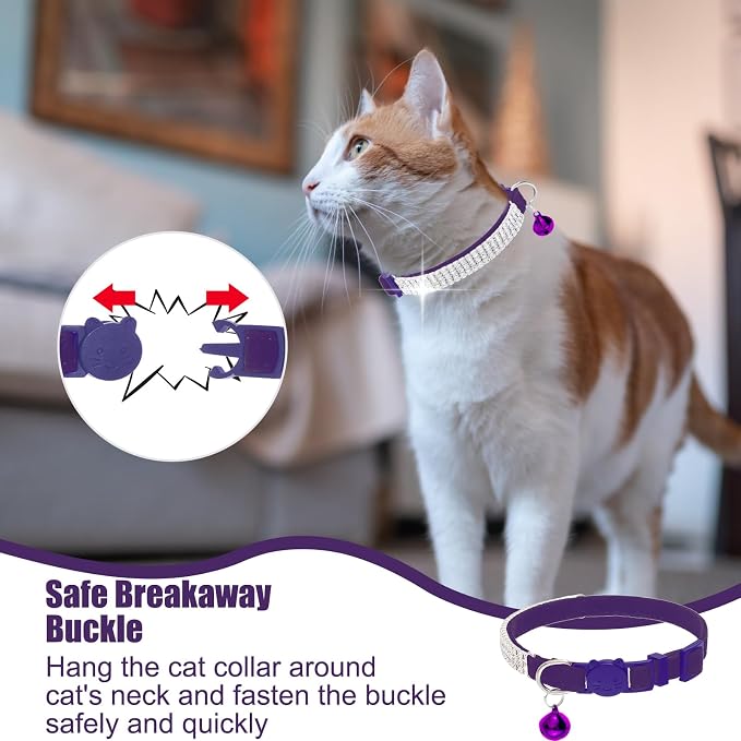 EXPAWLORER Soft Velvet Safe Cat Collars - Image 6