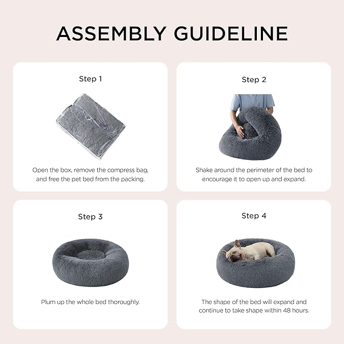 Bedsure Calming Dog Bed for Medium Dogs - Image 6