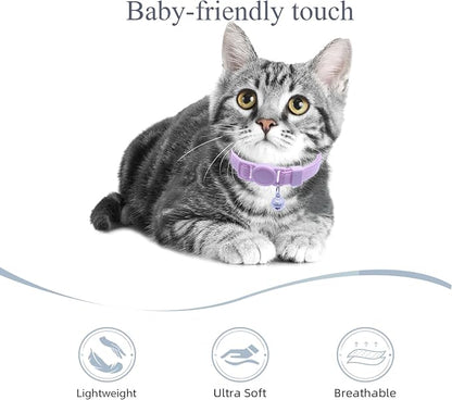 Breakaway Cat Collar with Bell, Safety Buckle Kitten Collar, Elastic Strech - Image 4