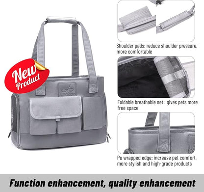 Dog Carrier, Cat Carrier, Pet Carrier, Foldable Waterproof Premium Oxford Cloth - Image 4