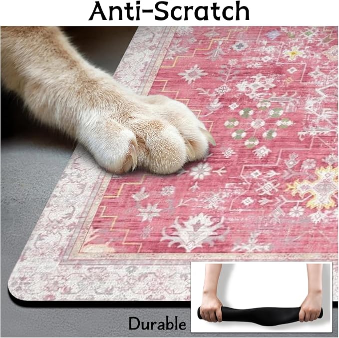 Pet Food Mats for Floor, Absorbent Dog Mat for Food and Water Dispenser - Image 6