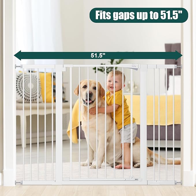 keny 36" Extra Tall Baby Gate for Stairs, 29.7-51.5" Adjustable Width Auto - Image 3