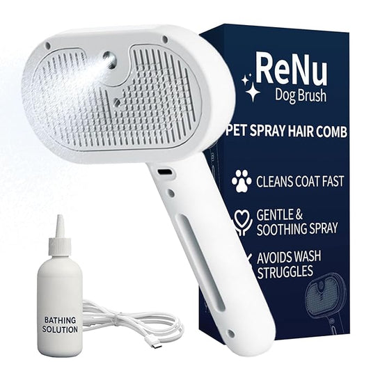 3 In 1 Self Cleaning Steamy Pet Brush, Pets Spray Hair Removal Comb by Unknown