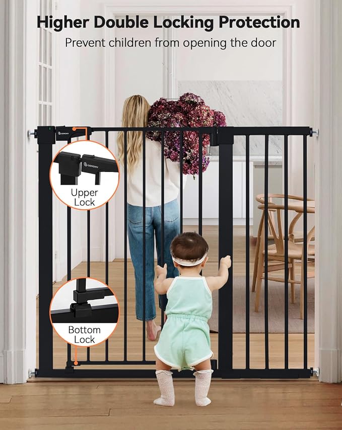 COMOMY 36" Extra Tall Baby Gate - Image 6