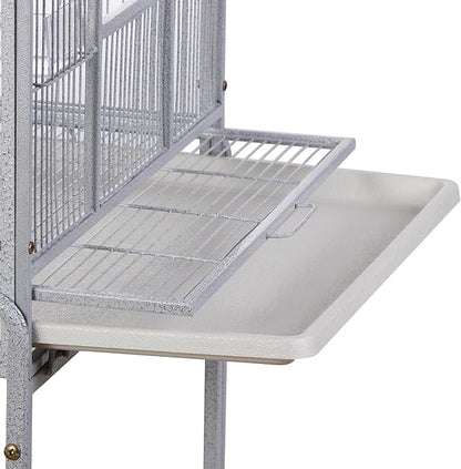 SUPER DEAL 53-Inch Rolling Bird Cage Large Wrought Iron Cage - Image 7