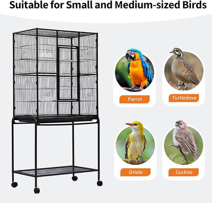 Large Bird Cage, 62.6" H Big Bird Cage - Image 7
