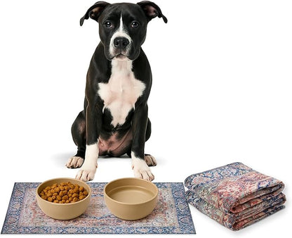 LOVEWAG Waterproof 2-Pack Pet Feeding Mats by Lovewag