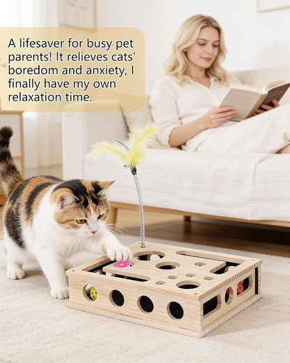 Cat Interactive Box Puzzle Toy - Image 3