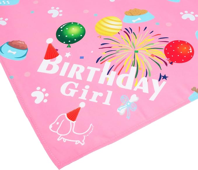 ADOGGYGO Dog Bandana Hat Set for Birthday Party Supply, Boy Girl Pet Birthday - Image 5