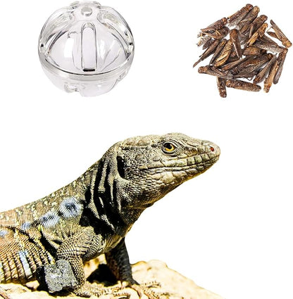 Bearded Dragon Feeder Toy Reptile Foraging Ball Lizard Enrichment Interactive - Image 6