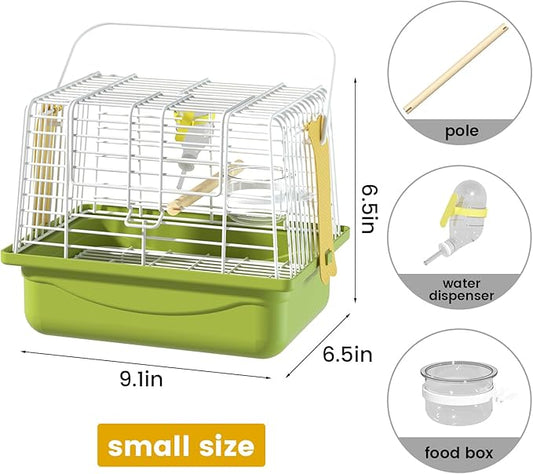 Small Bird cage, Travel Cage for Birds and Small Animals, Parakeet cage - Image 2